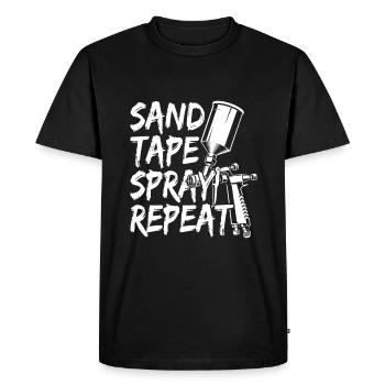 Auto Body Painter Auto Maler Sprayer - T-shirt Premium bio Homme - noir - Devant - Nico (187cm)