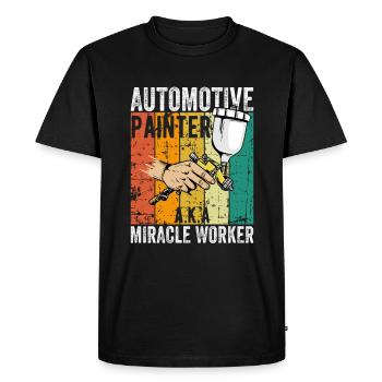 Auto Body Painter Auto Maler Sprayer - T-shirt Premium bio Homme - noir - Devant - Nico (187cm)