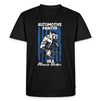 Car Painter Sprayer Paints - Men's Premium Organic T-Shirt - black - Front - Nico (187cm)