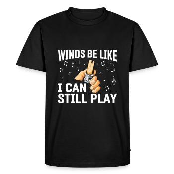 Clarinet Player Orchestra Musicians - Men's Premium Organic T-Shirt - black - Front - Nico (187cm)