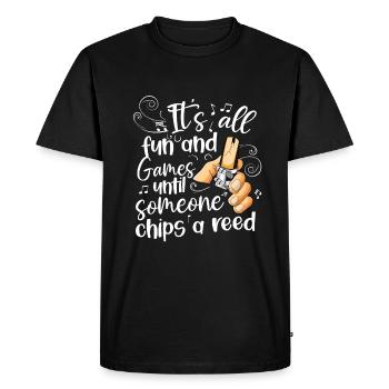 Clarinet Player Orchestra Musicians - Men's Premium Organic T-Shirt - black - Front - Nico (187cm)