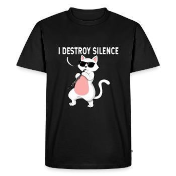 Clarinet Player Orchestra Musicians - Men's Premium Organic T-Shirt - black - Front - Nico (187cm)
