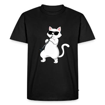 Clarinet Player Orchestra Musicians - Men's Premium Organic T-Shirt - black - Front - Nico (187cm)