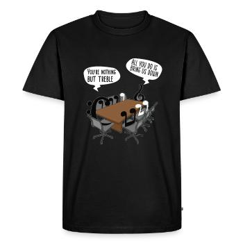 Clarinet Player Orchestra Musicians - Men's Premium Organic T-Shirt - black - Front - Nico (187cm)
