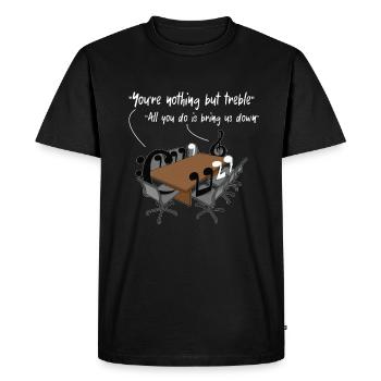 Clarinet Player Orchestra Musicians - Men's Premium Organic T-Shirt - black - Front - Nico (187cm)