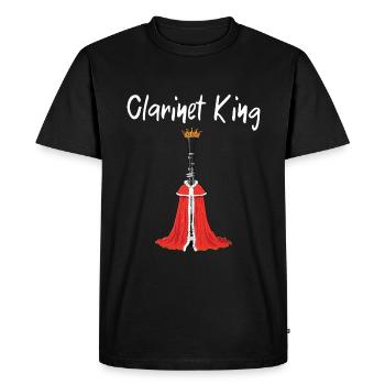 Clarinet Player Orchestra Musicians - Men's Premium Organic T-Shirt - black - Front - Nico (187cm)