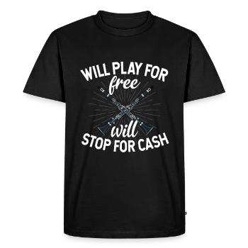 Clarinet Player Orchestra Musicians - Men's Premium Organic T-Shirt - black - Front - Nico (187cm)