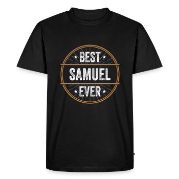 Best Samuel Ever First Name Name Gift - Men's Premium Organic T-Shirt - black - Front - Nico (187cm)
