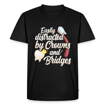 Dental laboratory assistant Dental laboratory assistant - Men's Premium Organic T-Shirt - black - Front - Nico (187cm)