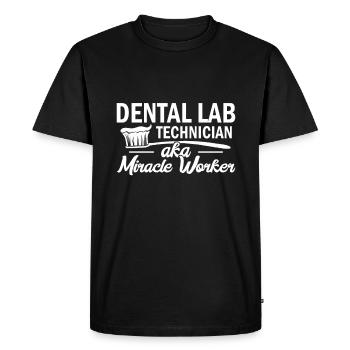 Dental laboratory assistant Dental laboratory assistant - Men's Premium Organic T-Shirt - black - Front - Nico (187cm)