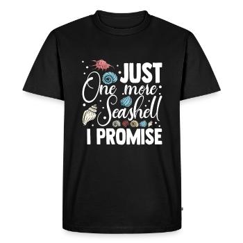 Collecte de coquillages sur la plage Collecteurs de coquillages - T-shirt Premium bio Homme - noir - Devant - Nico (187cm)
