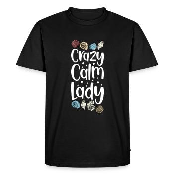 Collecte de coquillages sur la plage Collecteurs de coquillages - T-shirt Premium bio Homme - noir - Devant - Nico (187cm)