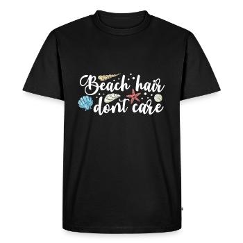 Collecte des coquillages - T-shirt Premium bio Homme - noir - Devant - Nico (187cm)