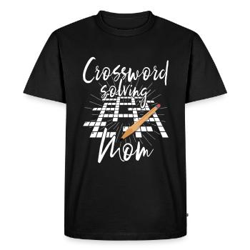 Résoudre des mots croisés - T-shirt Premium bio Homme - noir - Devant - Nico (187cm)