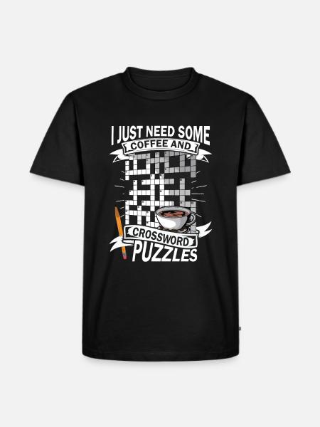 Solve crossword puzzles - Men's Premium Organic T-Shirt - black
