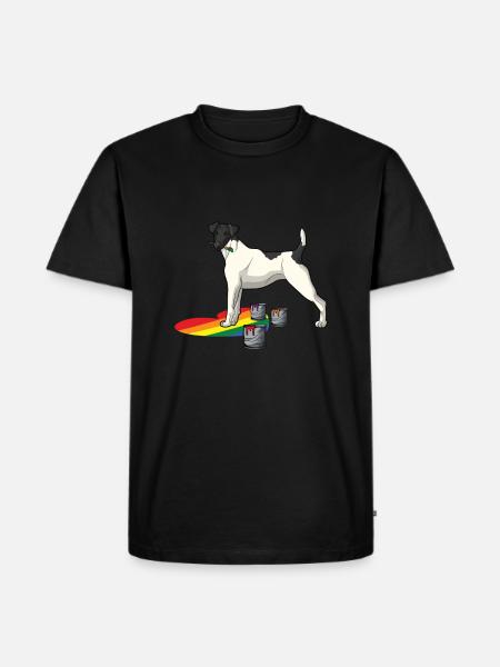 Smoothhair Fox Terrier Dog - Men's Premium Organic T-Shirt - black