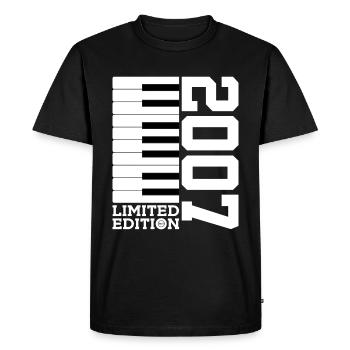 PIANO 19E ANNIVERSAIRE PIANO ÉDITION LIMITÉE 2007 - T-shirt Premium bio Homme - noir - Devant - Nico (187cm)
