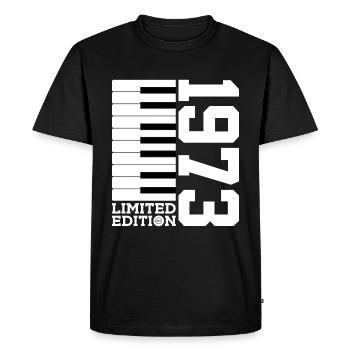 PIANO 53E ANNIVERSAIRE PIANO ÉDITION LIMITÉE 1973 - T-shirt Premium bio Homme - noir - Devant - Nico (187cm)
