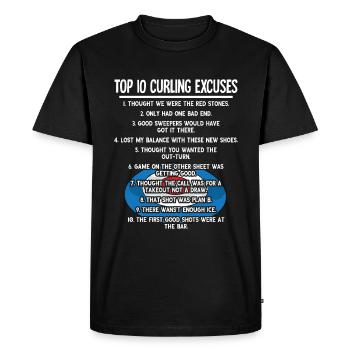 Attirer - T-shirt Premium bio Homme - noir - Devant - Nico (187cm)