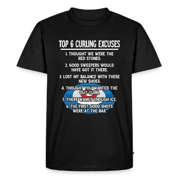 Attirer - T-shirt Premium bio Homme - noir - Devant - Nico (187cm)