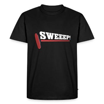 Attirer - T-shirt Premium bio Homme - noir - Devant - Nico (187cm)