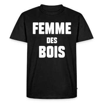 Femme des bois - T-shirt Premium bio Homme - noir - Devant - Nico (187cm)