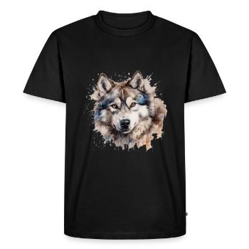 Malamute d’Alaska - T-shirt Premium bio Homme - noir - Devant - Nico (187cm)