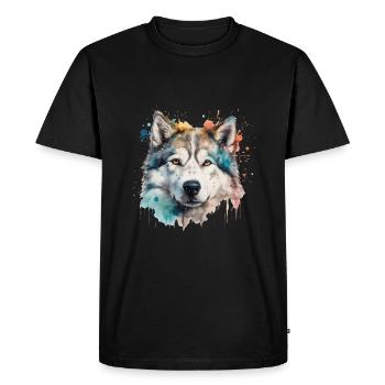Malamute d’Alaska - T-shirt Premium bio Homme - noir - Devant - Nico (187cm)