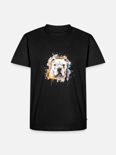 American Bulldog - Men's Premium Organic T-Shirt - black