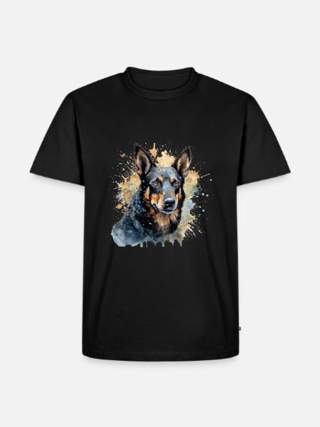 Australian Kelpie - Männer Premium Bio T-Shirt - Schwarz