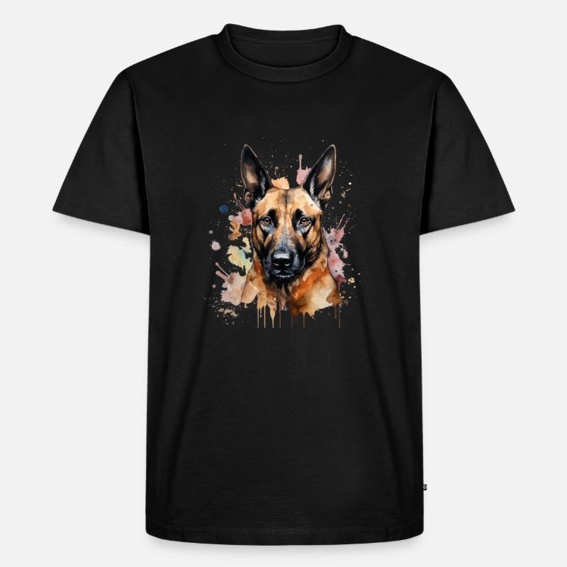 Belgian Malinois - Männer Premium Bio T-Shirt - Schwarz