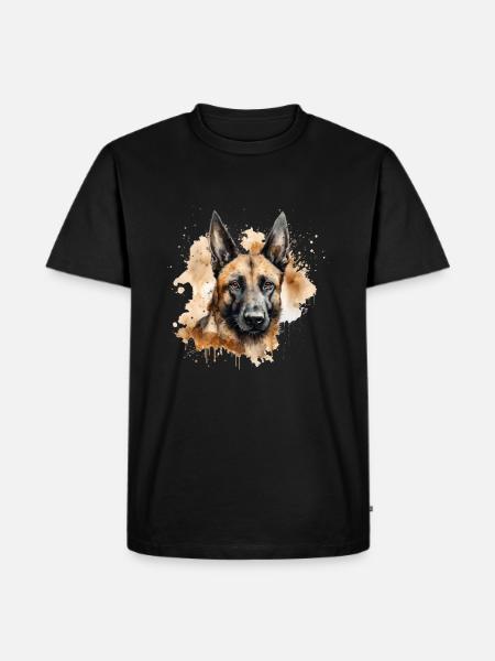 Belgian Malinois - Men's Premium Organic T-Shirt - black
