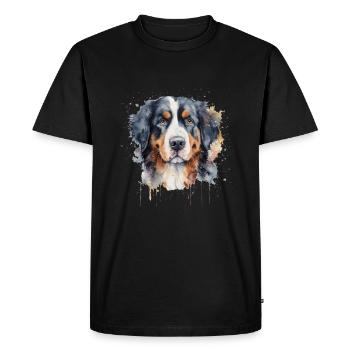 Bouvier bernois - T-shirt Premium bio Homme - noir - Devant - Nico (187cm)