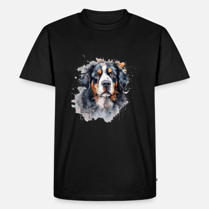 Bernese Mountain Dog - Männer Premium Bio T-Shirt - Schwarz