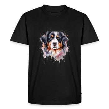 Bouvier bernois - T-shirt Premium bio Homme - noir - Devant - Nico (187cm)