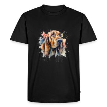 Limier - T-shirt Premium bio Homme - noir - Devant - Nico (187cm)