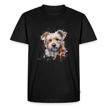 Bolonka Zwetna - T-shirt Premium bio Homme - noir - Devant - Nico (187cm)