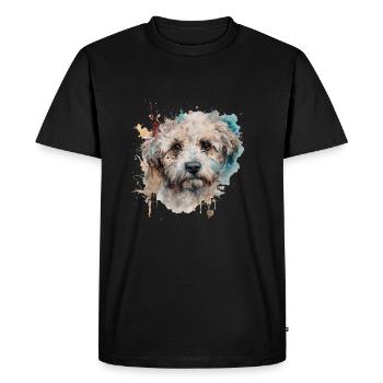 Bolonka Zwetna - T-shirt Premium bio Homme - noir - Devant - Nico (187cm)