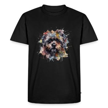 Bolonka Zwetna - T-shirt Premium bio Homme - noir - Devant - Nico (187cm)
