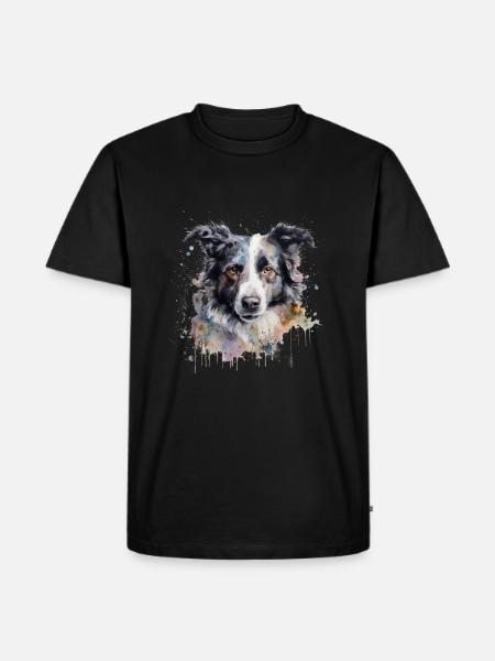 Border Collie - T-shirt Premium bio Homme - noir