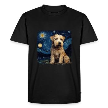 Bolonka Zwetna Van gogh nuit étoilée - T-shirt Premium bio Homme - noir - Devant - Nico (187cm)