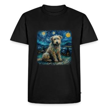 Bolonka Zwetna Van gogh nuit étoilée - T-shirt Premium bio Homme - noir - Devant - Nico (187cm)