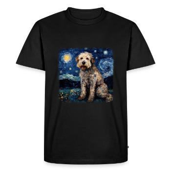 Bolonka Zwetna Van gogh nuit étoilée - T-shirt Premium bio Homme - noir - Devant - Nico (187cm)