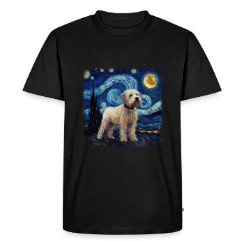 Bolonka Zwetna Van gogh nuit étoilée - T-shirt Premium bio Homme - noir - Devant - Nico (187cm)