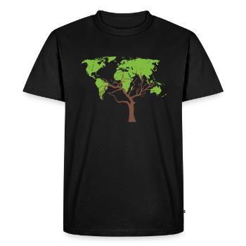 Lumberjack Chainsaw Arborist - Men's Premium Organic T-Shirt - black - Front - Nico (187cm)