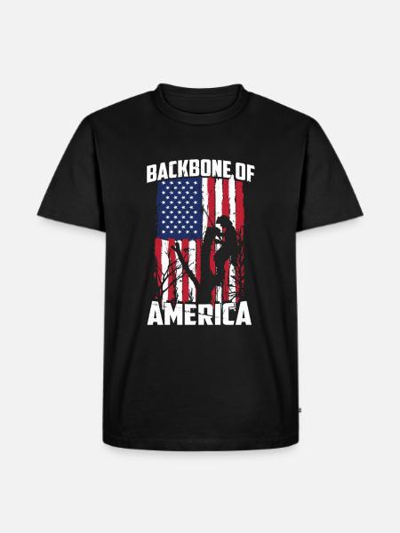 Bûcheron tronçonneuse arboriste - T-shirt Premium bio Homme - noir