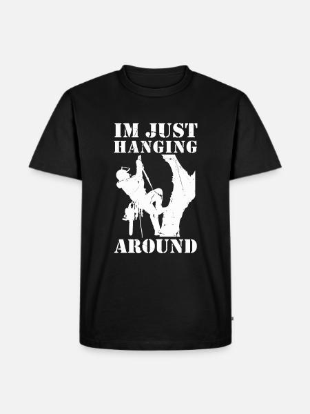 Lumberjack Chainsaw Arborist - Men's Premium Organic T-Shirt - black