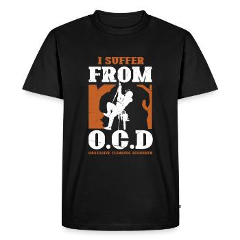 Lumberjack Chainsaw Arborist - Men's Premium Organic T-Shirt - black - Front - Nico (187cm)