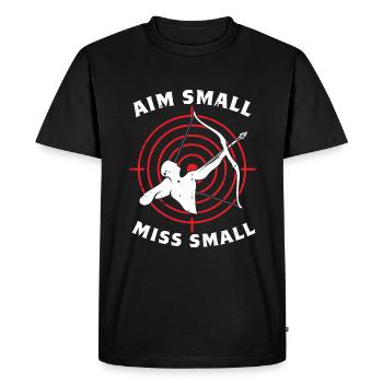 Arc de tir à l’arc - T-shirt Premium bio Homme - noir - Devant - Nico (187cm)