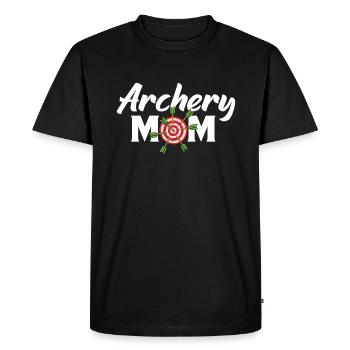 Arc de tir à l’arc - T-shirt Premium bio Homme - noir - Devant - Nico (187cm)